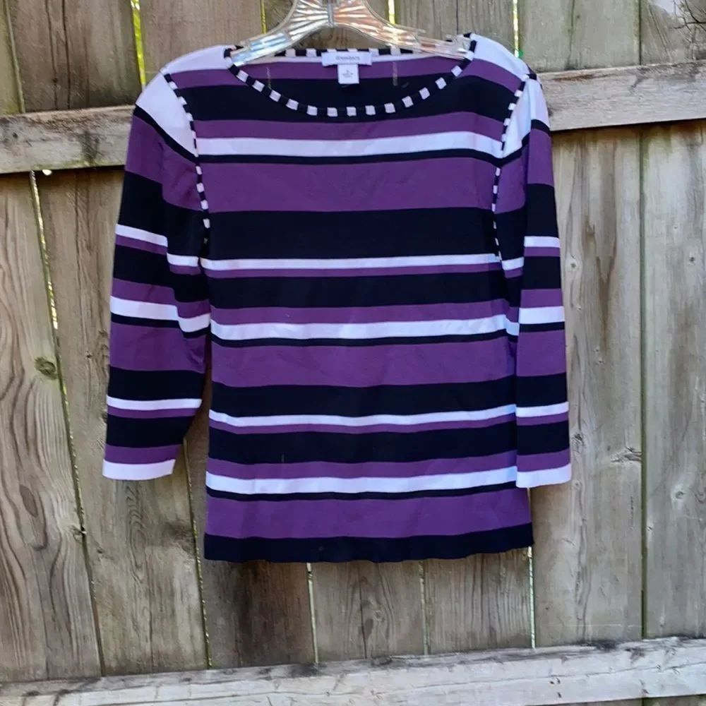 Dress Barn Stripped Top sz. S